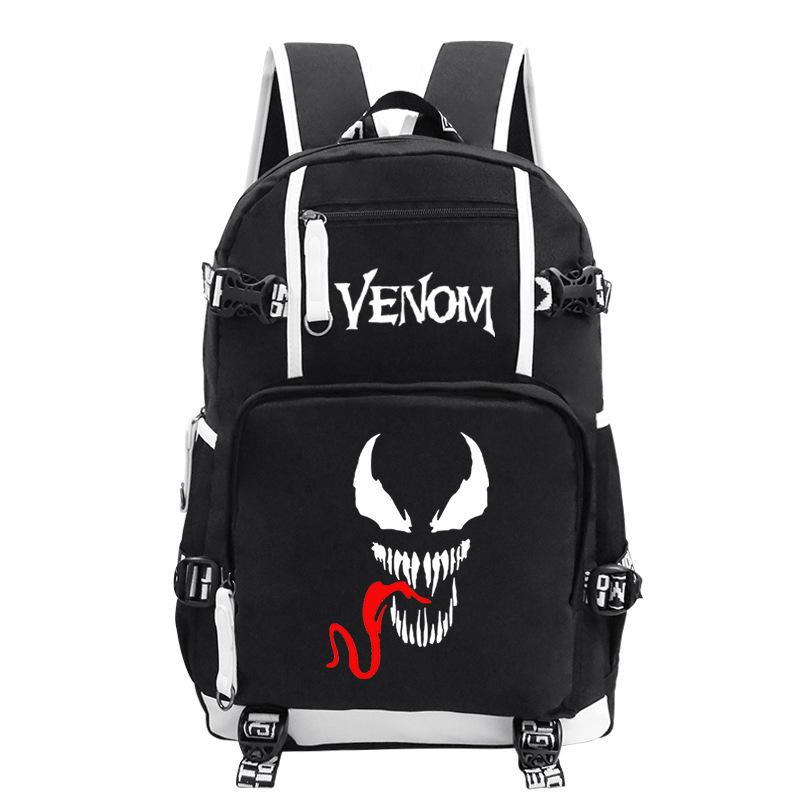 Venom Trend Campus Vielseitiger Rucksack Große Kapazität Leichtgewicht Student Schulrucksack