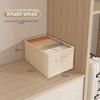 Clothing Storage Box With Foldable Cotton Linen Material For Bedroom Closet Organization