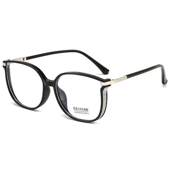 

Женские очки для чтения с защитой от синего света, прочные шарниры, противоскользящие, гладкая защита глаз, водонепроницаемые, эластичные, блестящие, с защитой от царапин, бифокальные очки для чтения 200 чёрный