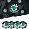 for Skoda 90mm Car Wheel Center Cover Hub Sticker Octavia A5 A7 Fabia 1 Superb Kamiq Rapid Yeti Citigo Kodiak Accessories