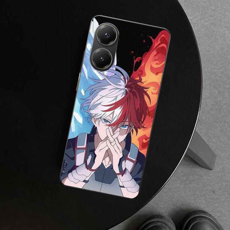 Todoroki Shoto MHA My Hero Phone Case Cover for Xiaomi Poco X6 X5 X7 Pro F7 Ultra Redmi 15C 15 13C 13 12C 12 10C 10 10A 9C 9A 9T