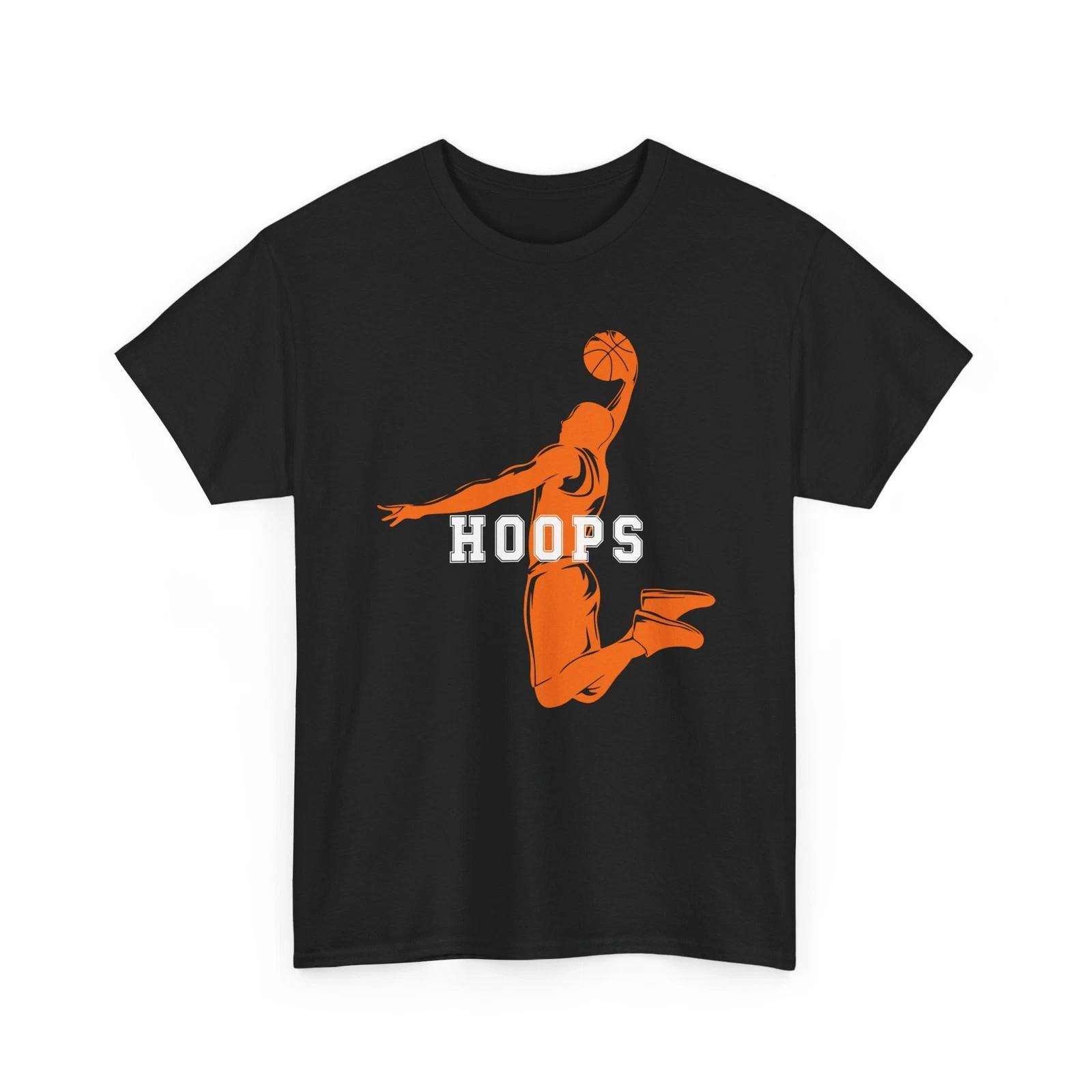 Hoops Basketball Player Shirt, Sports Lovers Basketball Men T shirt M