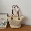 New Style Women's Straw Woven Tote Bag for Beach Vacation - Large Capacity Handbag & Shopping Basket