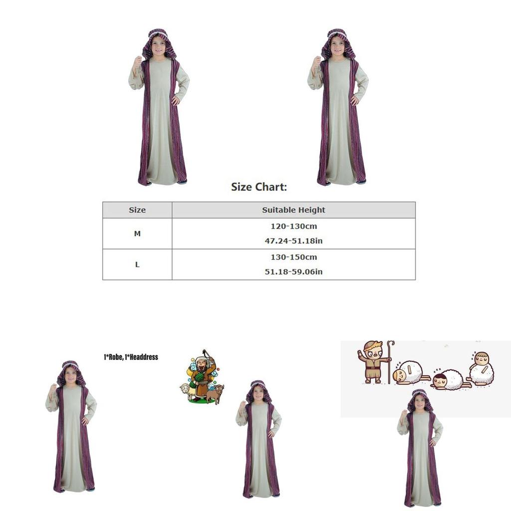 Arabian Costume For Kids Qatar Prince Role Play Dress-up Outfit