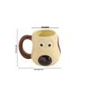 Entzückende handbemalte Keramiktasse mit Hund für Kinder - Cartoon-Milchtasse mit großem Fassungsvermögen