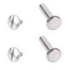 100 Sets Rivets M2 Stainless Steel Multifunctional Hex Nut   Flat Round Head Screw Rivets for Fence