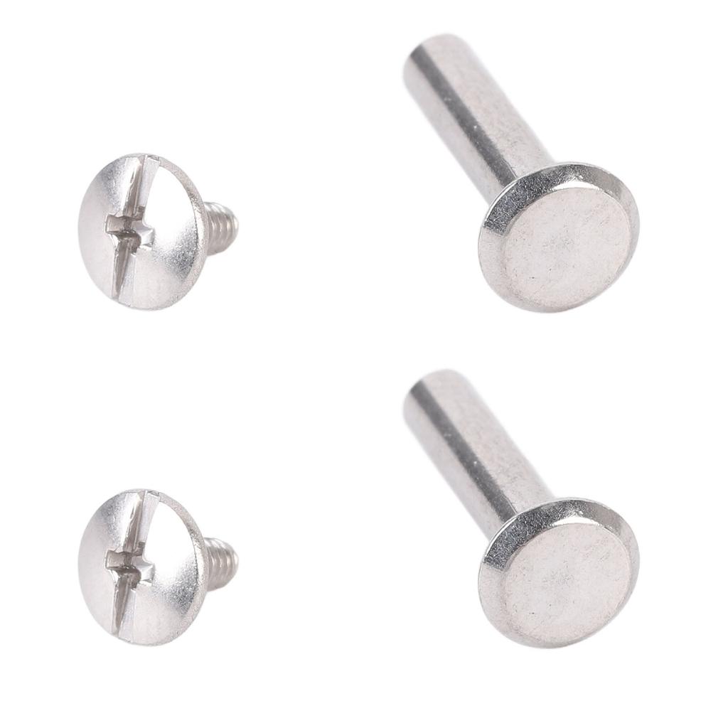 100 Sets Rivets M2 Stainless Steel Multifunctional Hex Nut Flat Round Head Screw Rivets for Fence