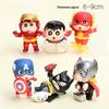 High-Quality League of Legends Shin-chan Cosplay Figure Souvenir Desktop Ornament