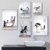 Funny Toilet Bathtub Animal Ostrich Print Bathroom Wall Decor Abstract Canvas Painting Kids Rest Room HomeArt Poster