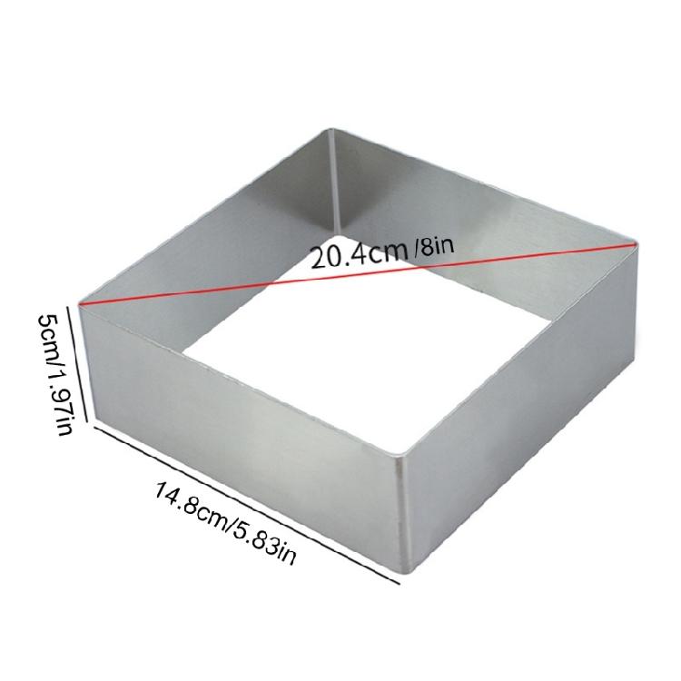 Cake Molds Rings Square Mousse Mold Stainless Steels Cake Rings  Square Cake Mold Bakewares for Home Baking Tool