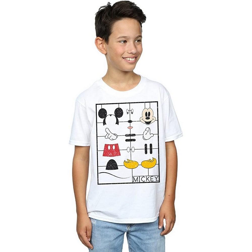 Disney Boys Construction Kit Mickey Mouse Cotton T-Shirt