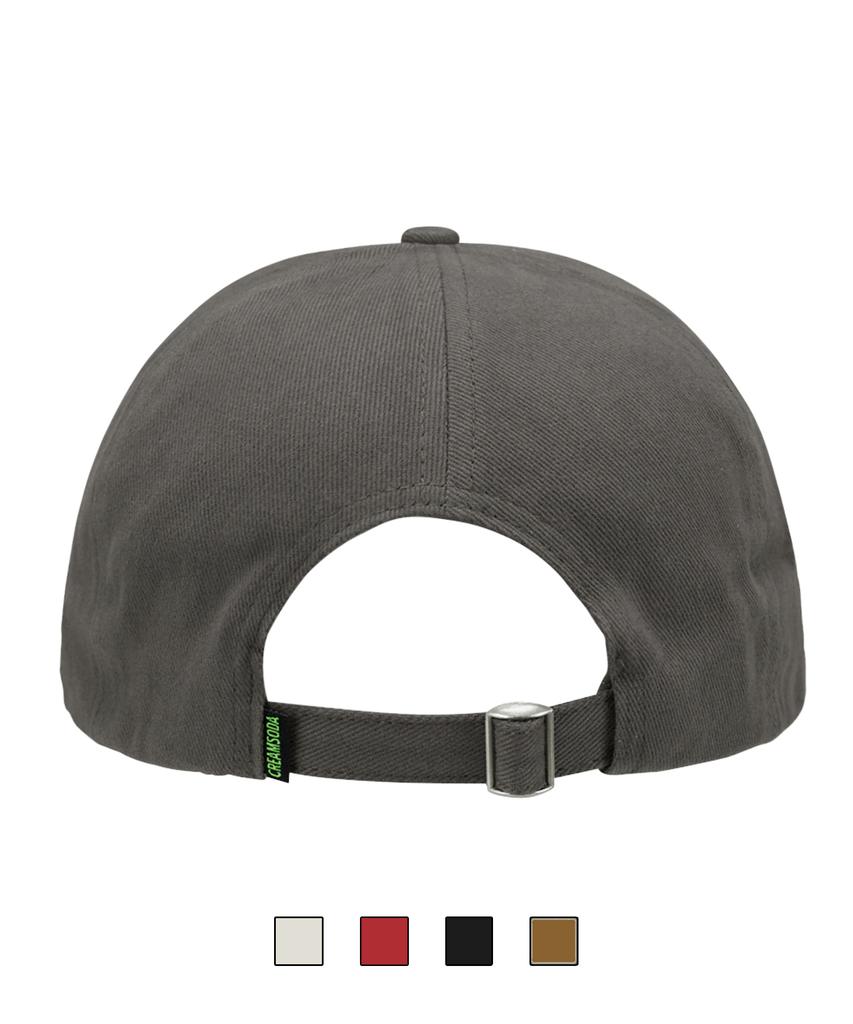 CREAM SODA LAB Quarter Ball Cap Gray White