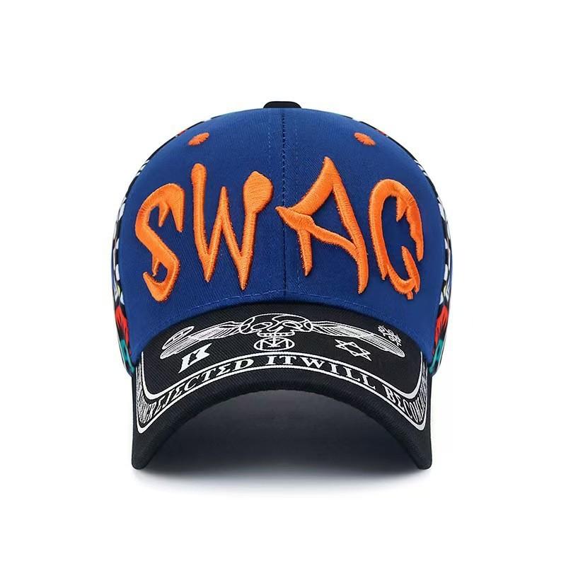 Letters Swag Embroidered Baseball Cap Uv Protection Outdoor Use Fashion Hat