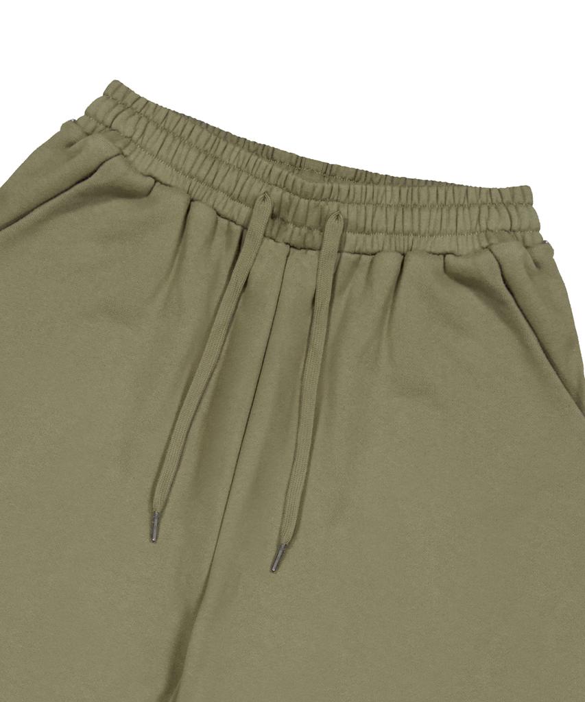 STANDARDERROR [All Seasons Or Fleece-Lined] 87-Stan278 Curved Back Pintuck Wide Loose Fit Sweatpants (4 Colors)