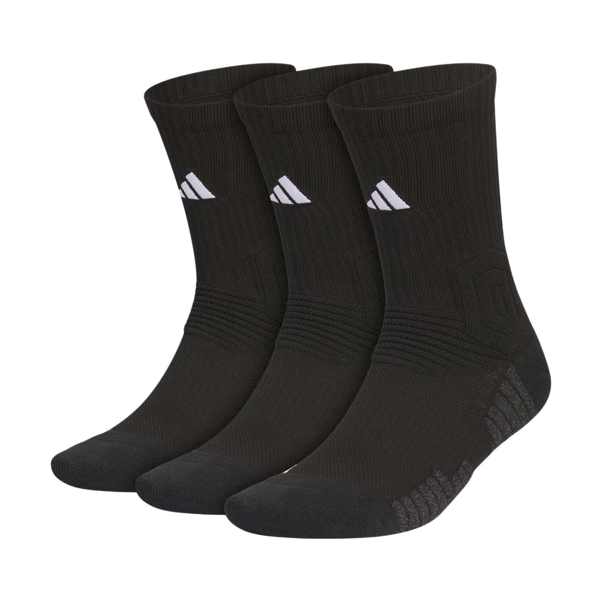 Adidas Basketball Crew Select Sock Basketball Socks Unisex 3 Pack Black JP0130 S