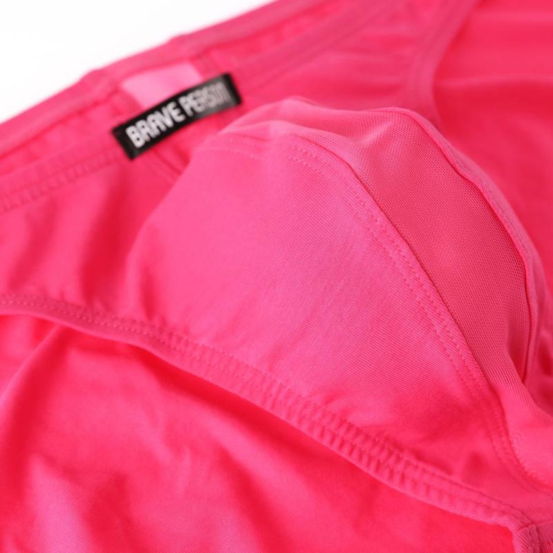 Herren Niedrig sitzende Baumwoll-Slips Dünn Weich Einfarbig Unterwäsche Komfort Atmungsaktiv Hauteng anliegende Slips