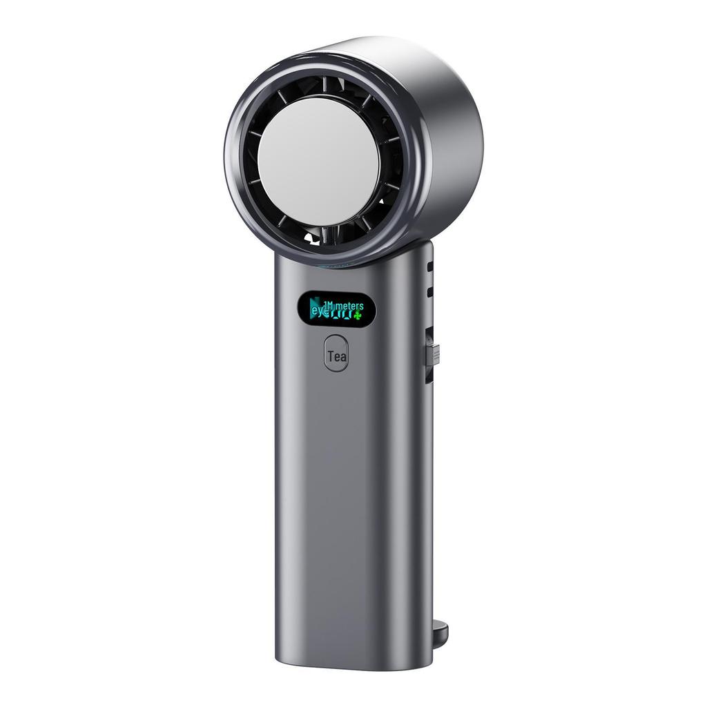 2026 Foldable High-Speed Handheld Fan: 100 Speeds, Ice Pack, USB Charging, Portable Hanging Design for Outdoor Use.