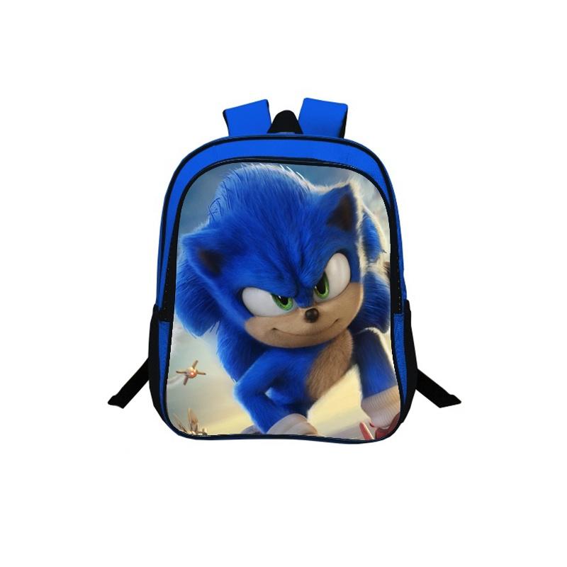 Sonic The Hedgehog 2 Children's Backpack For School Travel Colorful Artwork Unisex Design