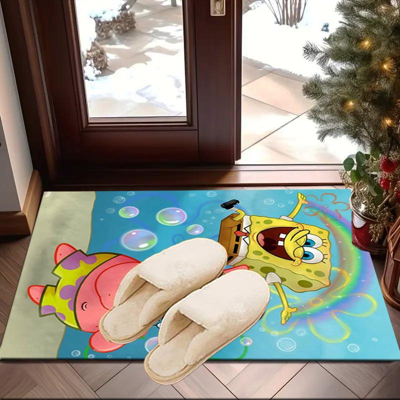 Sponge Expressions Pattern Carpet, Chair Rug,Rug for Office Bedroom Living Rooms, Doormat Decor Fan Gift Christmas Gift