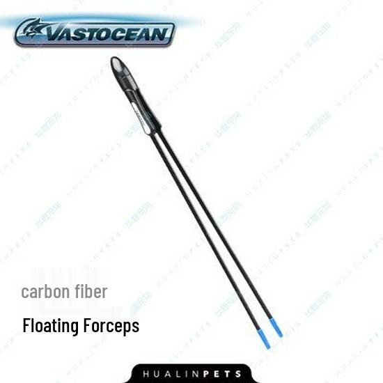 VASTOCEAN Coral Tweezers: High Carbon Fiber Floating Clamp for Aquarium – Straight & Bent Options