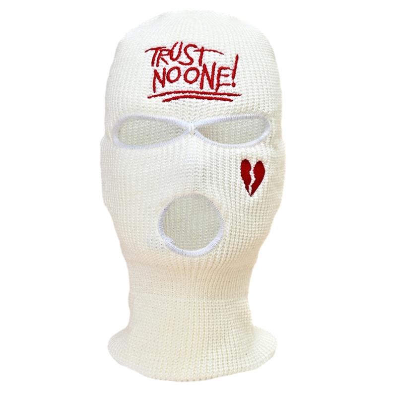 

Странная Балаклава Шляпа для Взрослого Осень Зима Вязаная Шапка Хэллоуин Вечеринка Фото Реквизит Сломанное Сердце Вязаная Шапочка 1 белый