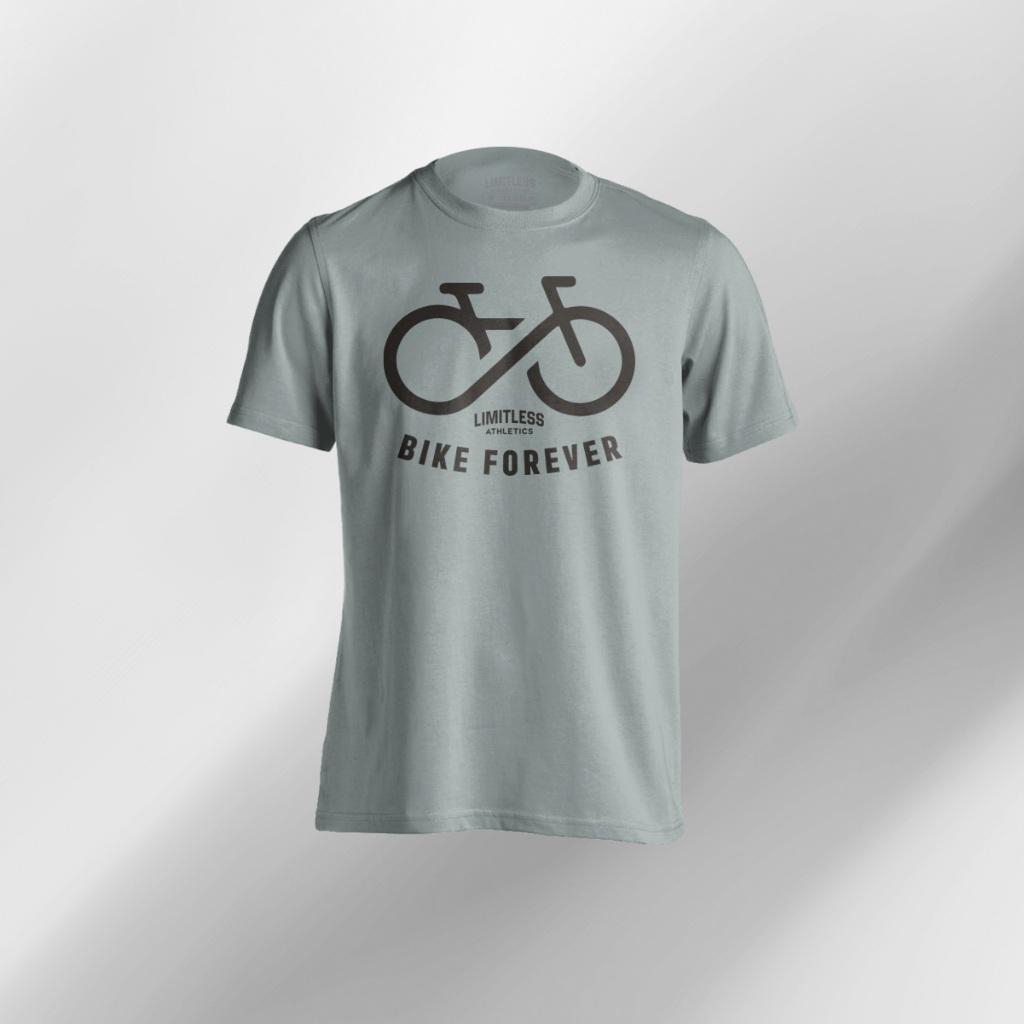 Bike Forever - Drifit Shirt Men's Activewear T-Shirt Cycling Biking MTB RB Mountain Road Gravel Eco Dry Fit