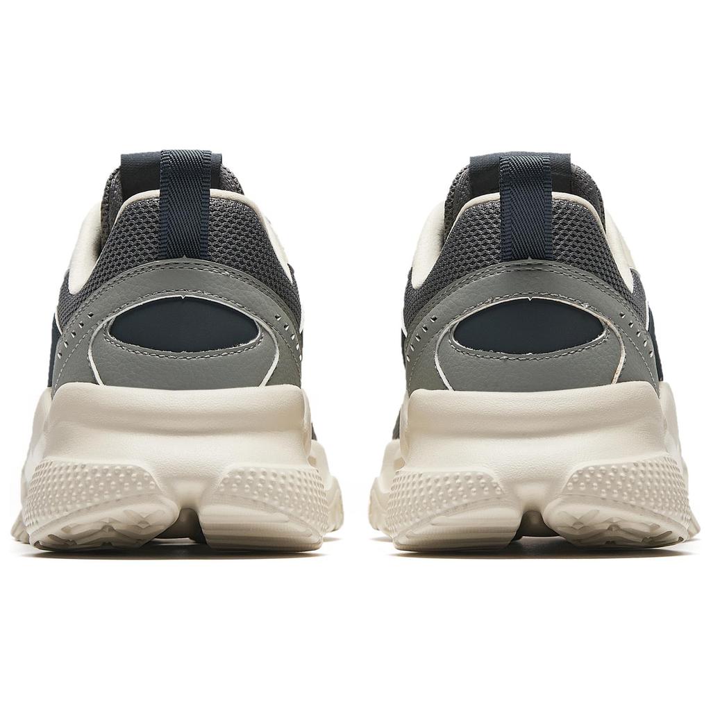 Anta Lifestyle Series Sports Slip-Resistant Durable Breathable Lightweight Low-Top Casual Shoes Men sneaker Gray Black 912518810-4