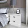 Day and Night - Day and Night French Nightstand 2 Pieces White