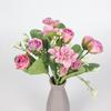 Artificial Peony Exquisite Easy Care Non-withered Fake Flower Floral Arrangement Artificial Rose Flower Simulation Flower Wedding Decor
