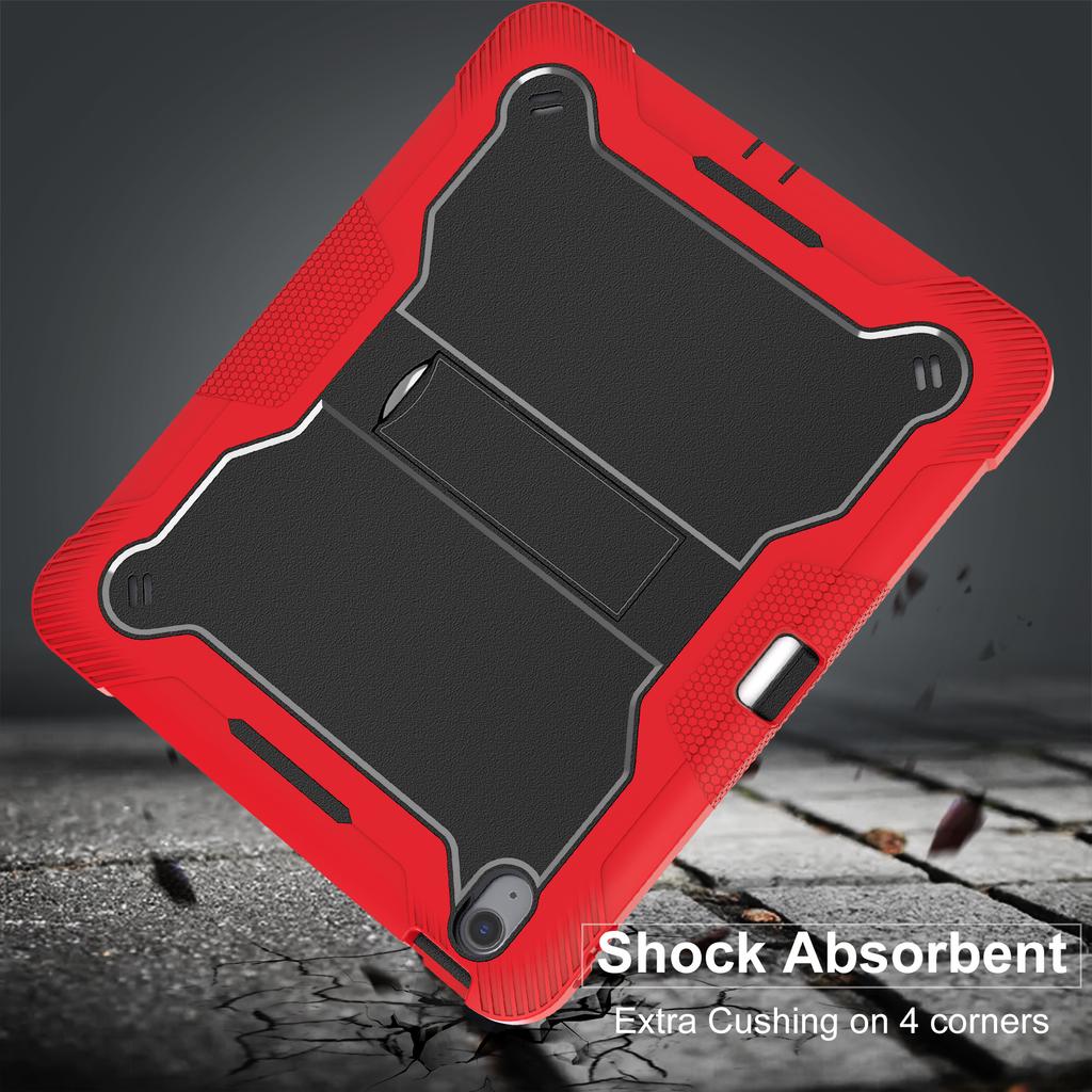 For iPad Air 13 (2025)/(2024) Case Kickstand Silicone + PC Tablet Cover High-Impact Shockproof