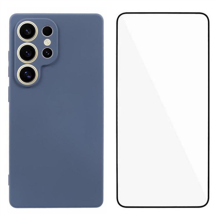 

Чохол WANLONFENG серії RB2 для Samsung Galaxy S25 Ultra М яка TPU накладка для телефону із захисною плівкою для екрана Lavender Grey