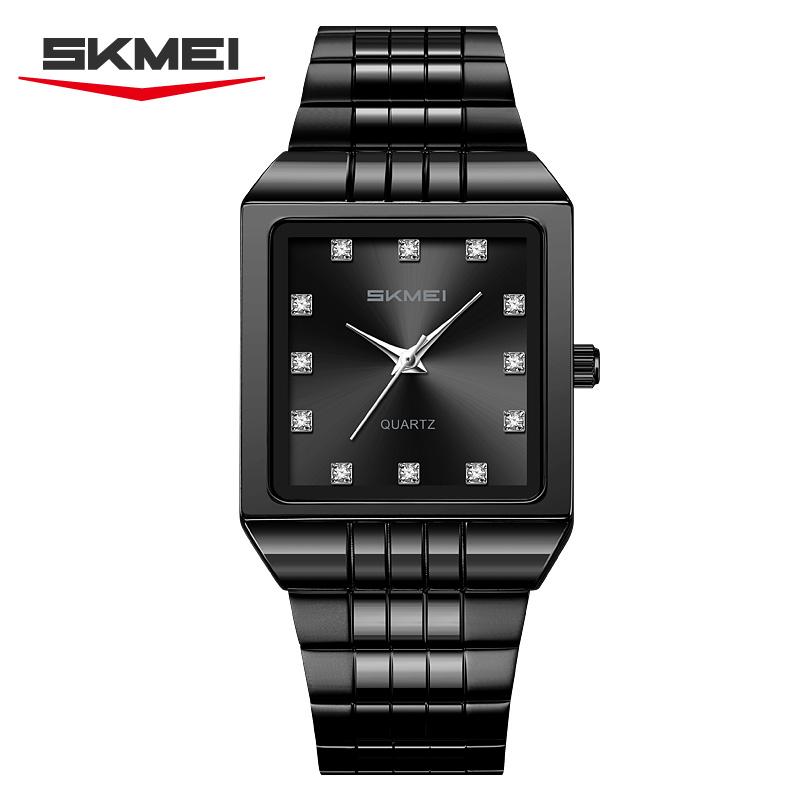 SKMEI 2619 Luxury Watch for Men Casual Mens Stainless Steel Strap Waterproof Quartz Wristwatch Shockproof Watches Reloj Hombre