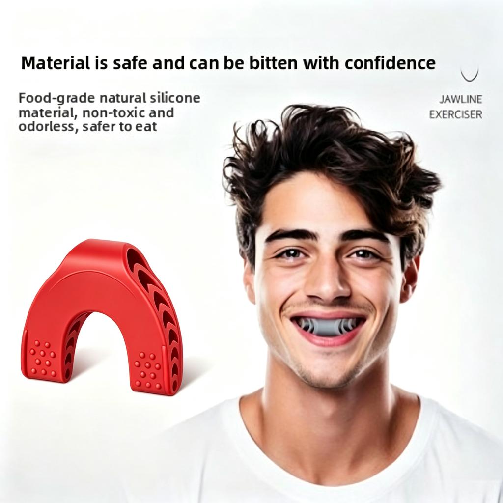 Silicone Jaw Trainer Masseter Ball for Facial Exercise & Sports Fitness