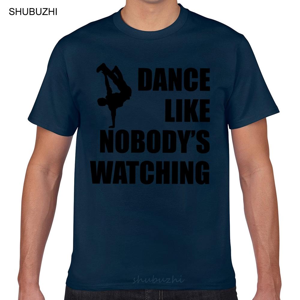 Tops T Shirt Men dance like nobodys watching Basic Black Geek Short Male Tshirt male brand teeshirt men summer cotton t shirt