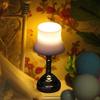 Lampshade Bedroom Table Lamp Miniature Furniture Model Doll Houses Accessory Realistic Lighting Toy Playset 1:12