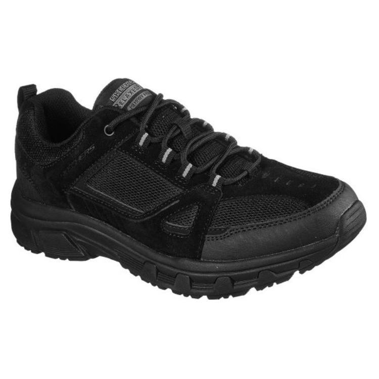 Skechers Oak Canyon Men Black Low Top Casual Shoes Comfortable Lightweight Cushioning Wear Resistant 237285-BBK