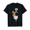 T Shirt With Gerunisex Text N Ziege Hat Kein Bock I Goat Animal Motif Vintage Versatile Homme Soft Breathable Stretched