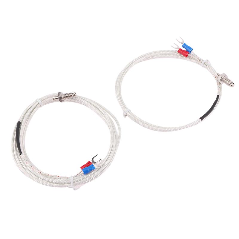 1PCS For REX-C100 Temperature Controller Thermostat K Type Thermocouple Cable M6 1M 2M Screw Temperature Sensor Probe 0-800 C