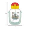 Skater Water Bottle with Straw 530ml Paw Patrol 23 Straw Water Bottle One Push for Children PDSH6DX-A