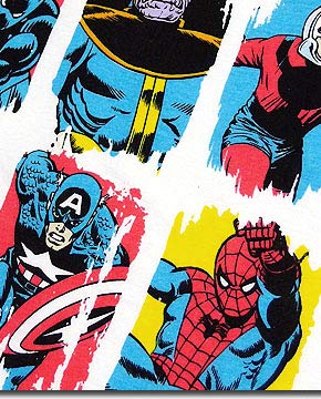 EVERSOUL Marvel Short Sleeve T-Shirt featuring American Comic Book Heroes Hulk, Captain America, and the Avengers, White, XL Size [Parallel Import]