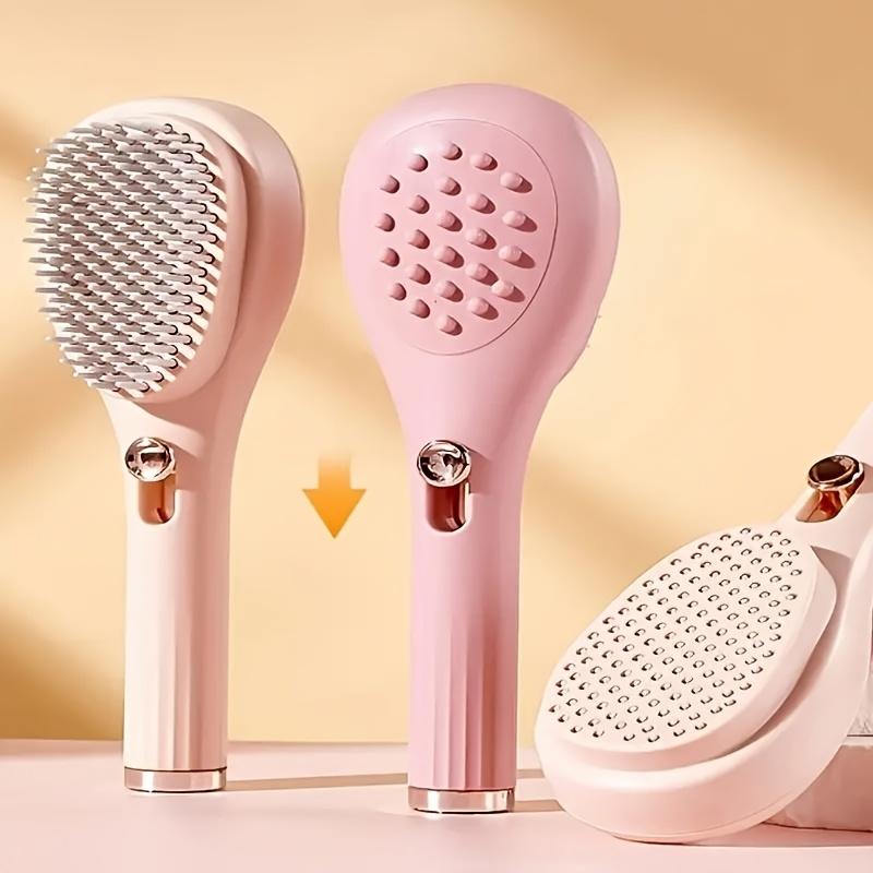 Portable Self-Cleaning Hair Brush Anti-Static Scalp Massage Comb Magic Retractable Hair Comb Detangling Brush Salon Styling Tool