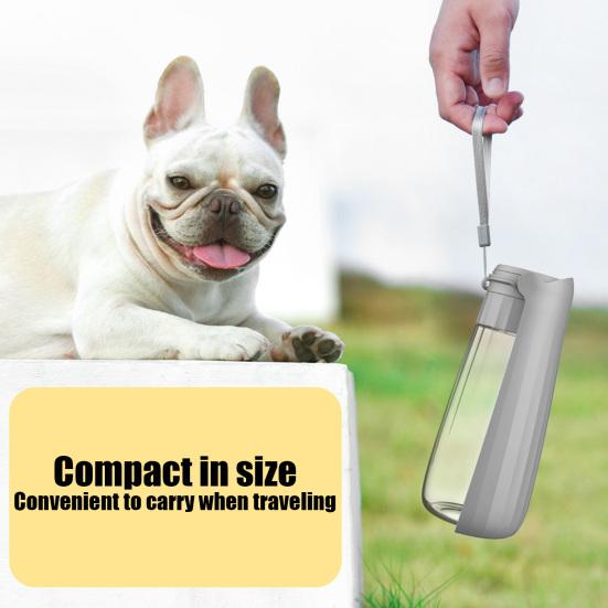 550ml Foldable Dog Water Bottle Portable Outdoor Pet Water Dispenser for Cat Puppy Walking Hiking Travel
