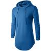 Men's Hip Hop Long Sleeved Color Hooded Personalized Street Sweater Bottomed Shirt