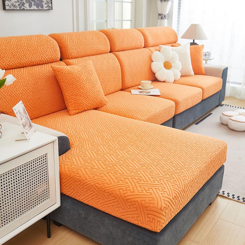 1Pc Jacquard Sofa Slipcover Non-Slip Dustproof Sofa Couch Cover Furniture Protector For Bedroom Office Living Room Home Decor