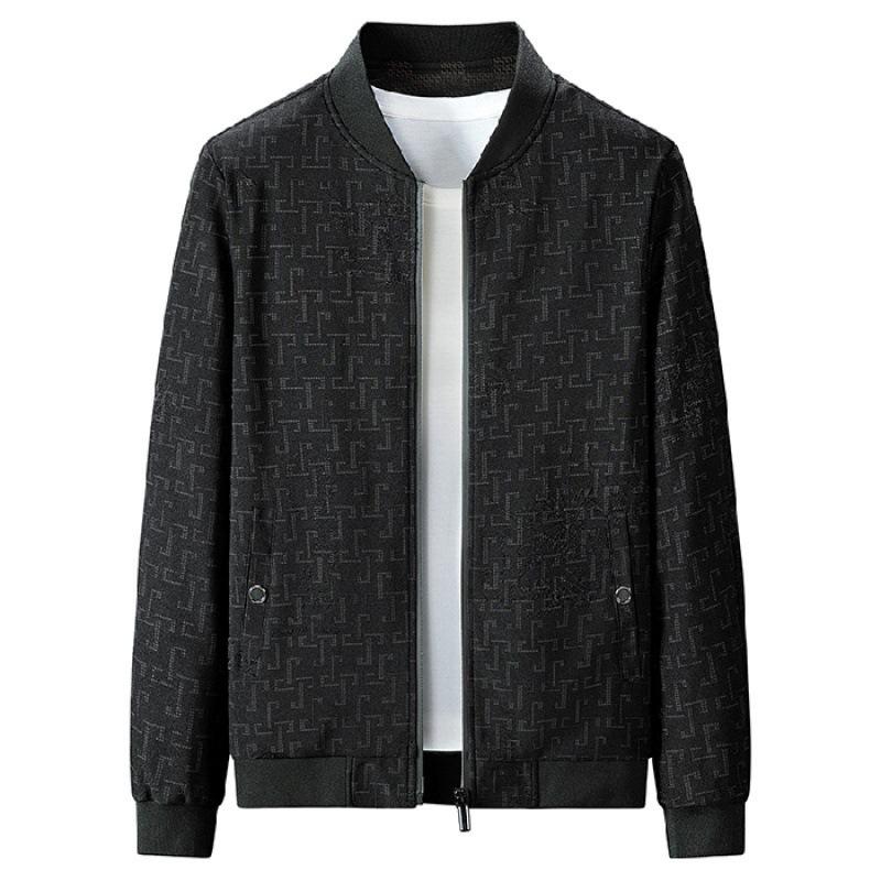 Мужская куртка весна-лето повседневная деловая бейсболка воротник топ мужская одежда M чёрный