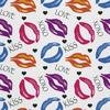 Outdoor Dekostoffe Oxford - Motiv Lippen Mit Inschriften I Dx424