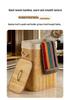 Large Bamboo Fabric Laundry Hamper with Lid - Foldable Bedroom Storage Basket