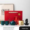Qianli Jiangshan Ceramic Xishi Tea Set