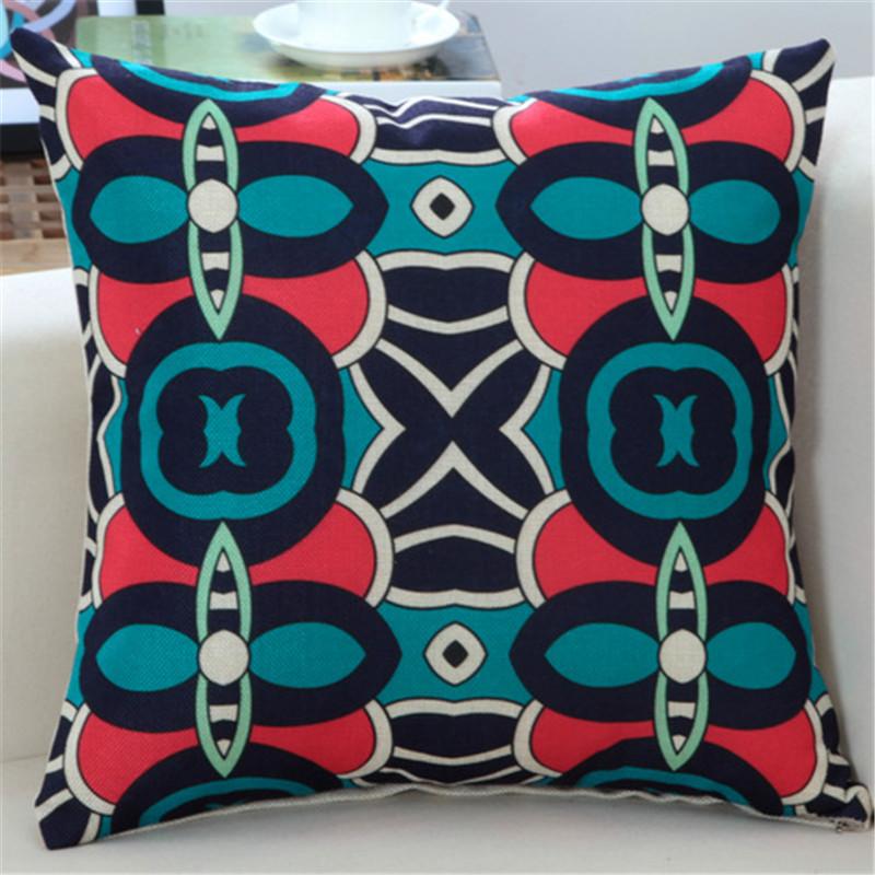 45x45cm Classic Vintage Ethnic Style Printed Cushion Cover Home Office Shop Sofa Chair Decorative Throw Pillowcase