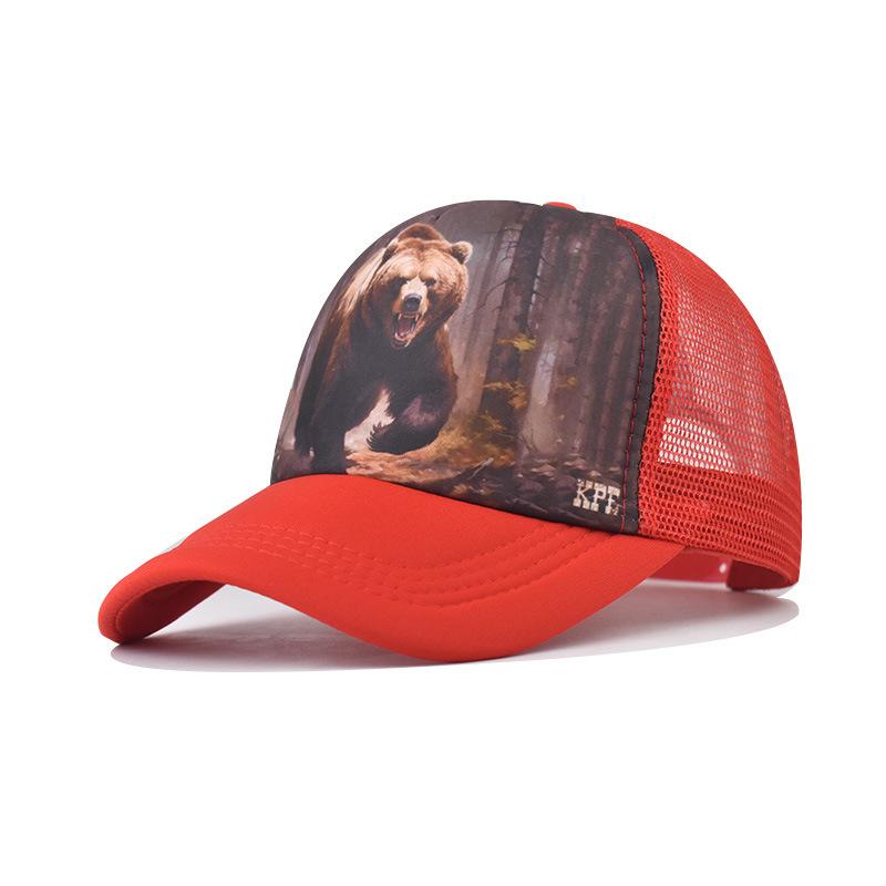 Printed Pattern Animal Mesh Hat Embroidered Baseball Hat For Men And Women, Animal Duckbill Hat Latest Full-Color With